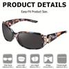 Fashion Glasses for Women Polarized Protection Wrap Around Glasses Trendy Butterfly Decor Fashion Accessories