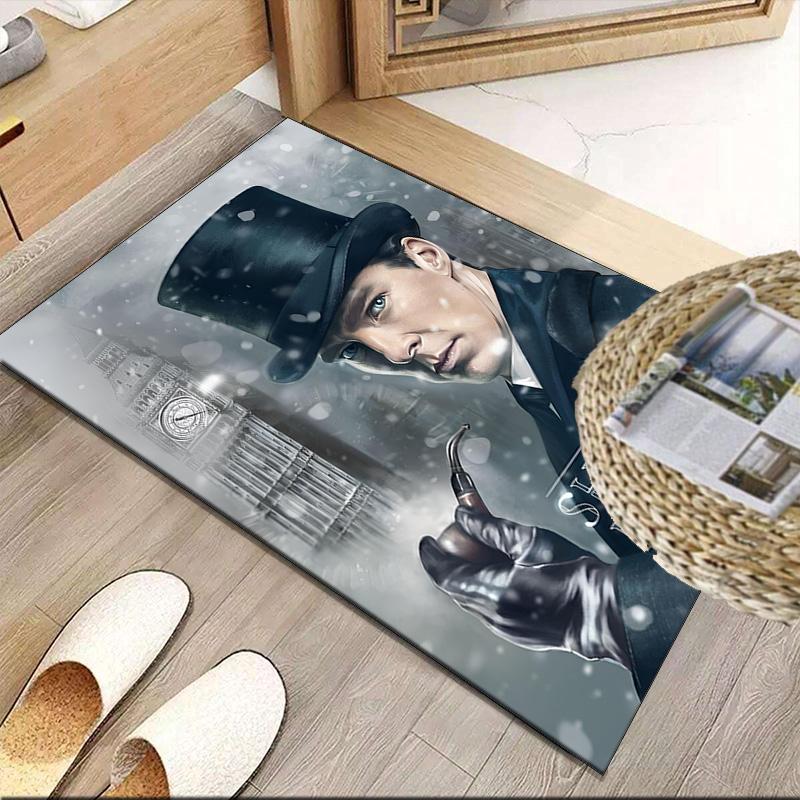 Sherlock Victorian Mystery Carpet, Kitchen Rugs, Yoga Mat, Non-Slip Mats, Rug for Bathroom, Living Room Bedroom, Camping Rugs Christmas Gift