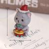 Christmas Resin Ornament Mini Santa Claus Resin Ornament Decorative Gifts Resin Crafts Tabletop Ornament