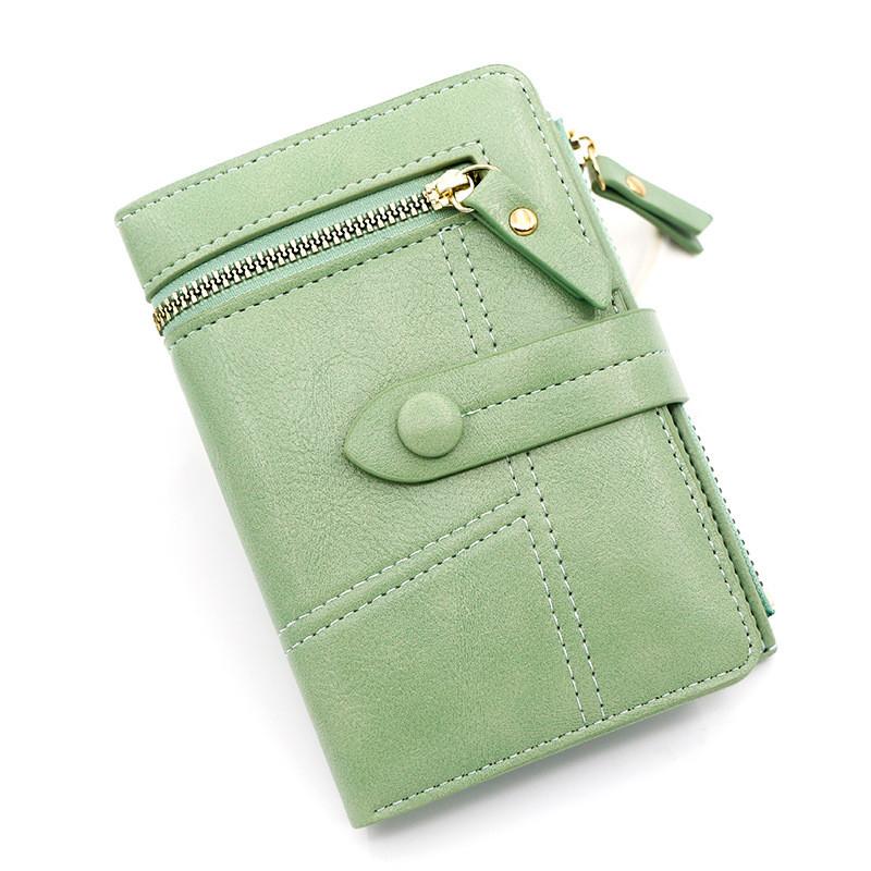 Womens Pu Wallet With Multiple Card Slots And Zipper For Daily Use