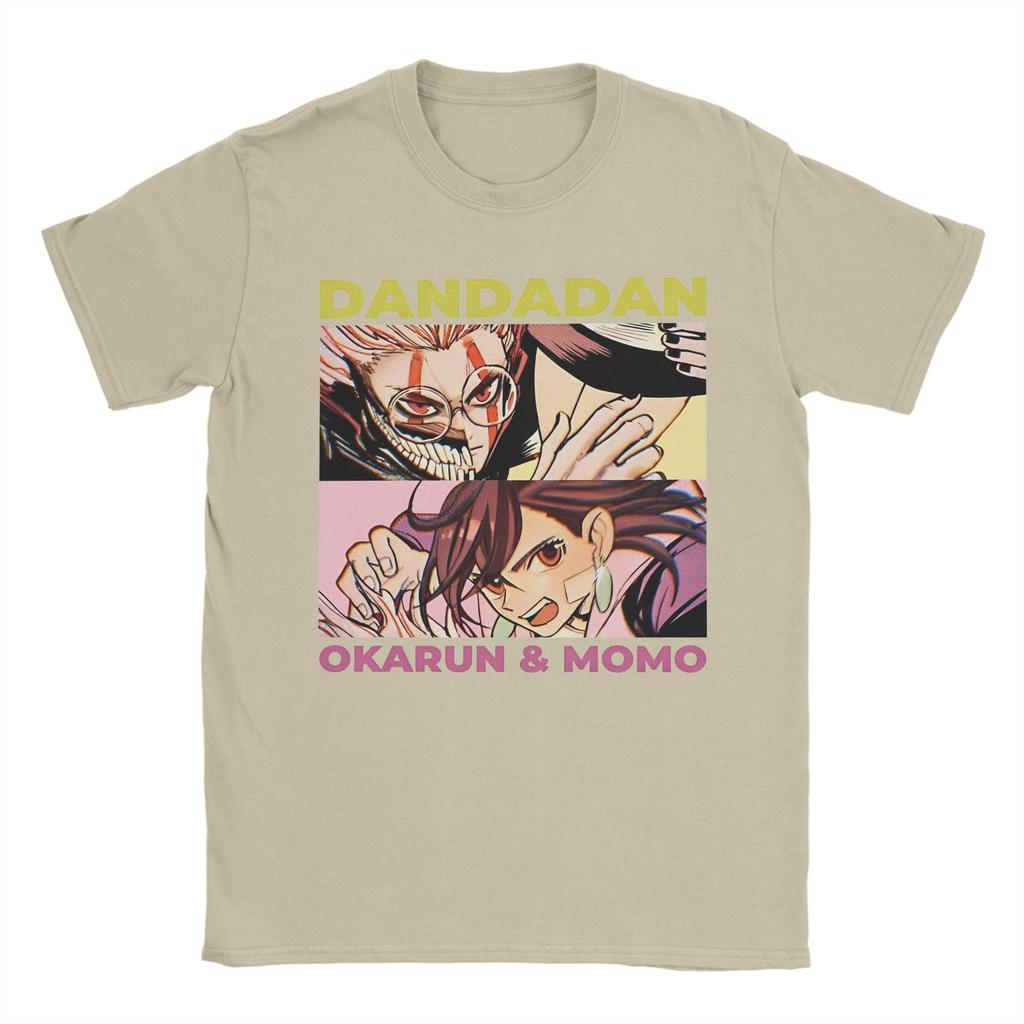 Dandadan Momo Okarun Anime T-Shirt Unisex 100%Cotton Tops Shirts Aesthetic  Round Neck Short Sleeve