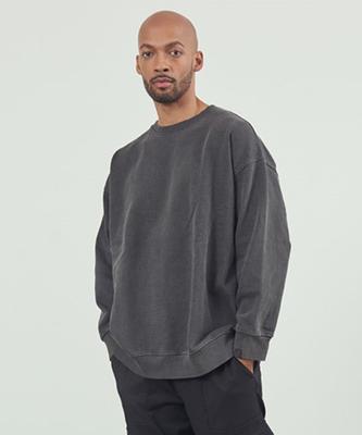WANGGWAN Pigment Oversized Sweatshirt (Charcoal)