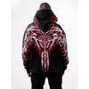Sweat à capuche réfléchissant gothique 444 Hommes Femmes Harajuku Streetwear Sweat à capuche surdimensionné Noir Pull Hip Hop Nouveaux Tops