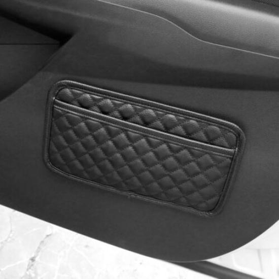 1x Car Interior Storage Pouch Bag Leather Phone Holder Organizer Box Accessories