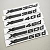 3D ABS Black Logo XDrive 30d 35d 40d 45d 50d 55d Emblem Car Trunk Fender Side Badge StickerFor X3 X5 X6 X7 F25 F15 G01 G05