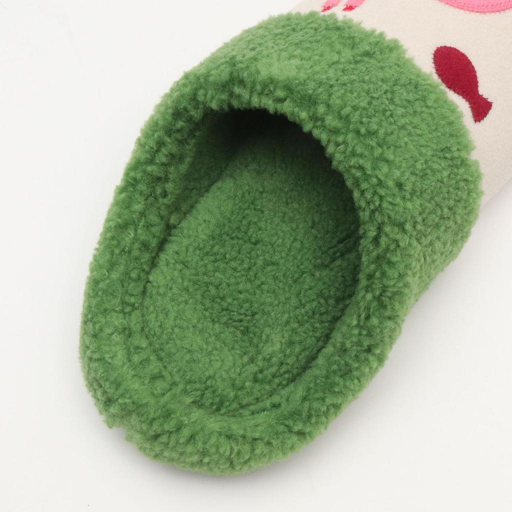 ATSUKO MATANO Eyelash Cat Charles Size M Cute and Stylish Cat Room Slippers, [Atsuko Matano, Slippers, Shoes] (Ivory)