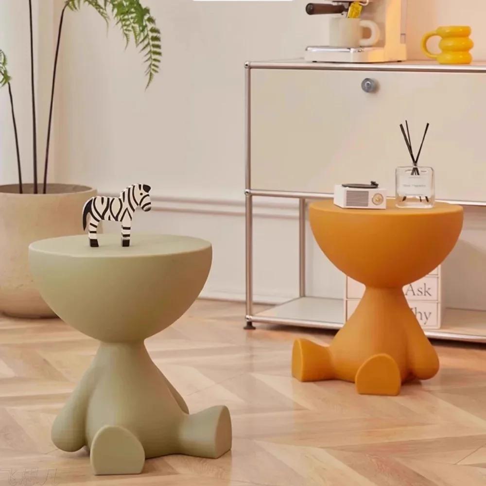 Minimalist Sofa Movable Coffee Side Table Small Living Room Small Spaces Bedroom Creative Tea Table Innovative Tatami End Table