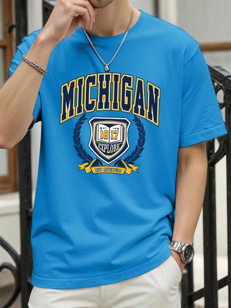 The Sacred Medal Of Usa Print Men T Shirt ONeck Loose Streetwear Trendy Cotton Short Sleeve Summer Unisex Hip Hop TShirt