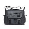 Square Nylon Postman Bag Large Capacity Casual Messenger Bag Versatile Men Crossbody Bag  Outdoor