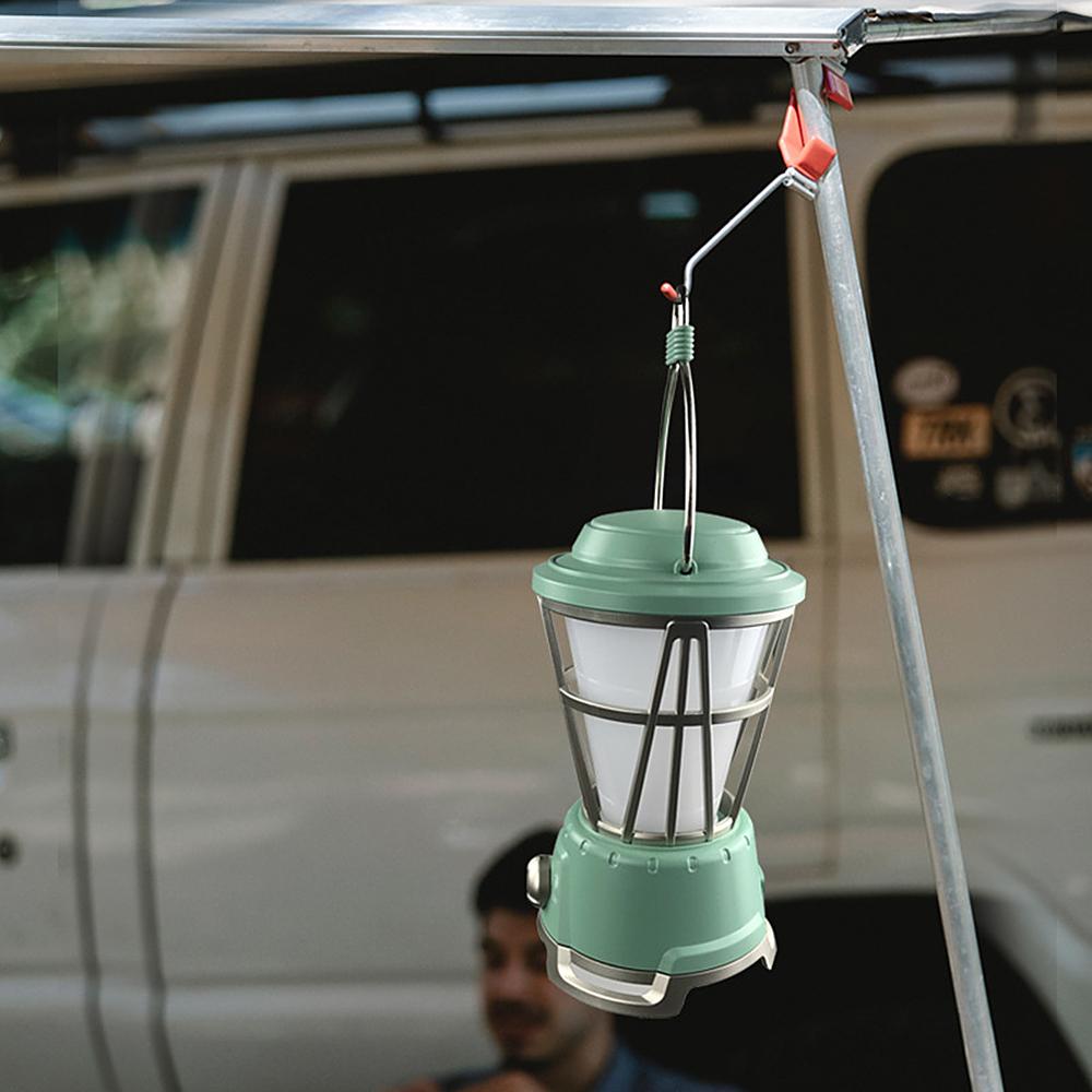 Outdoor Vintage Solar Hanging Lantern Camping Tent Lamp LED Night Light for Garden Patio Deck Yard Path