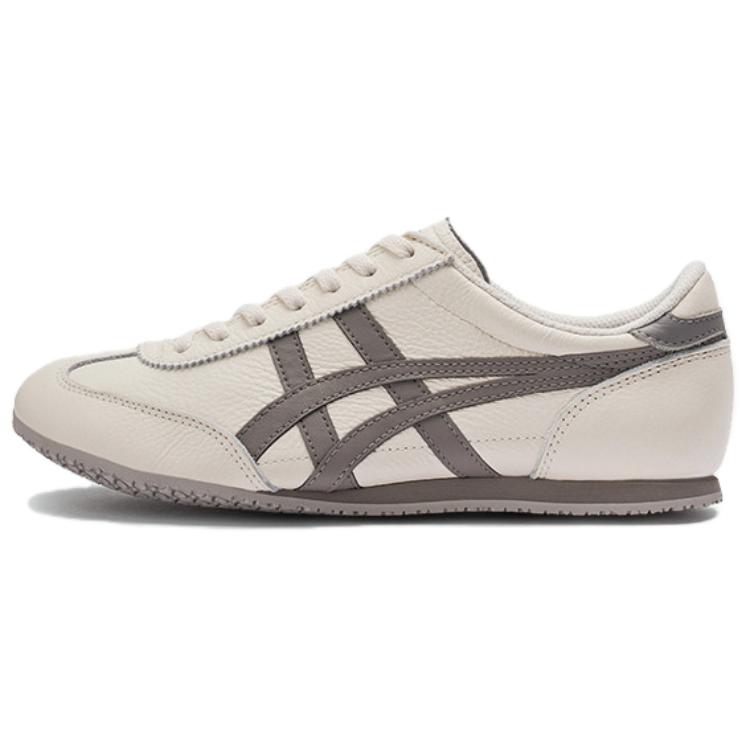ONITSUKA TIGER Machu Racer Fashion Comfortable Slip Resistant Durable Low Top Lifestyle Casual Shoes Unisex Casual Shoes White Gray 1183B770-108