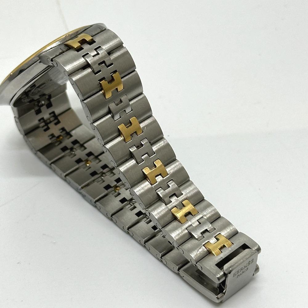 HERMES Olympia Combi Quartz Wristwatch SS Silver/Gold