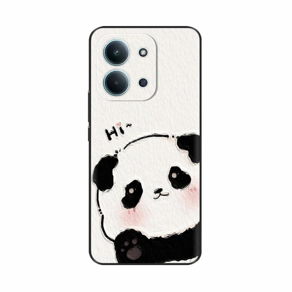 For Xiaomi Redmi 15C 4G Case For Poco C85 4G Cover Phone Case Cute Panda Painted Soft Back Covers For Redmi15C Fundas TPU Coque