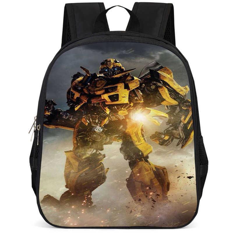 Zaino scolastico leggero in tessuto Oxford ad alta capacità da 15 pollici Transformers