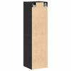 Wall Mounted TV Cabinet Black Oak Effect 30.5 x 30 x 110 cm