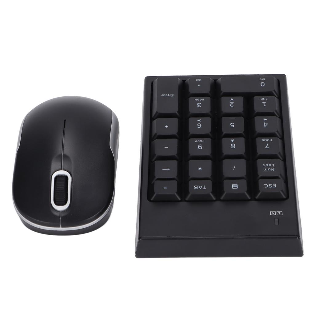 Numeric Keyboard Mouse Set MC‑61CB Wireless 2.4g Portable Silent Keypad Mice for Desktop Laptop