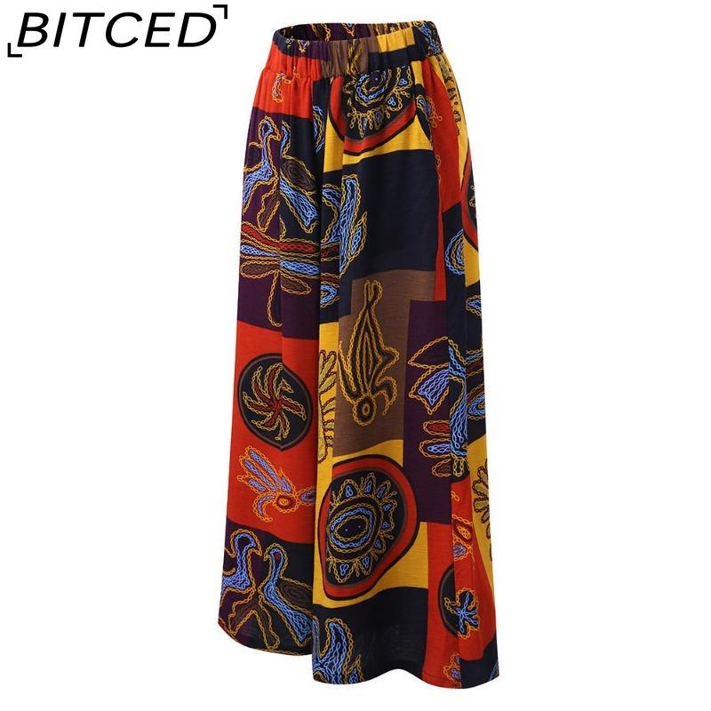 

BITCED Женские модные повседневные однотонные брюки и капри с принтом XXXXXL оранжевый