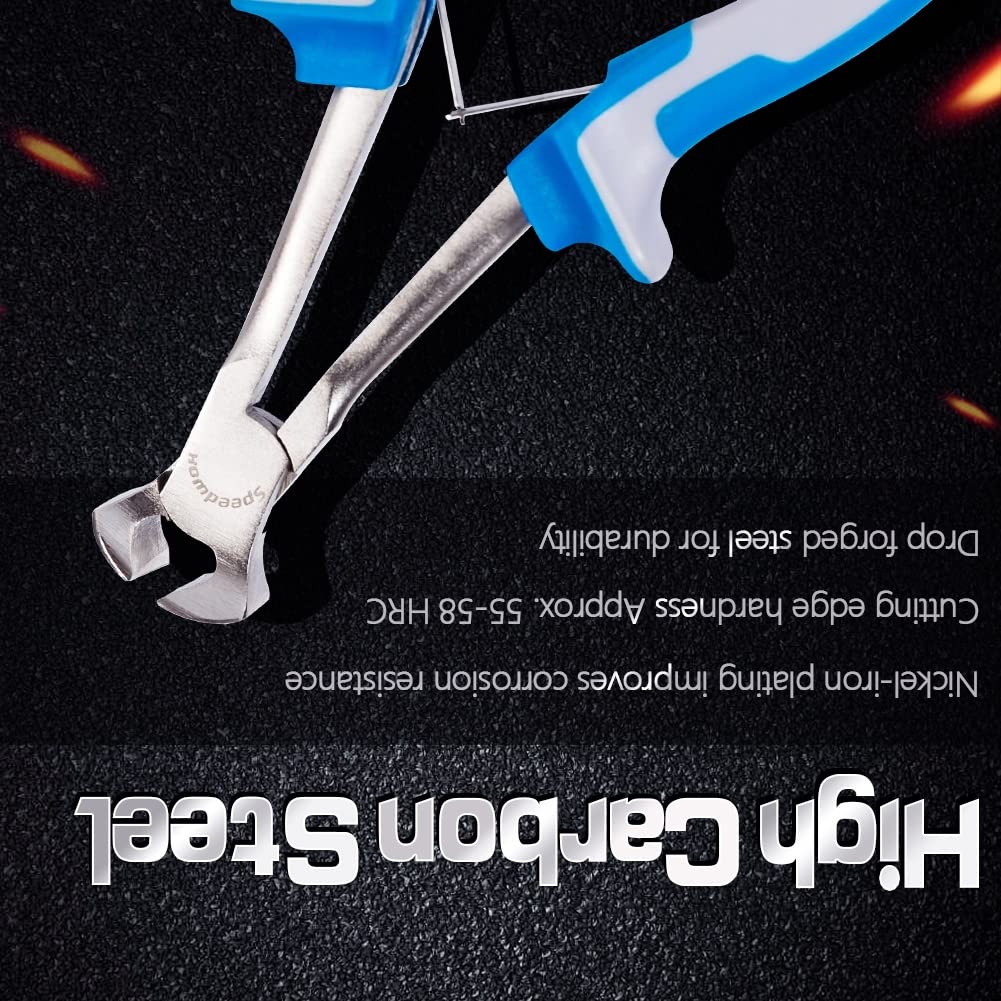 SPEEDWOX 140mm End Micro and Wire Long Reach Mini Cutting Tool with Vertical Blades for Precision Cutting In Ideal for Car Professional and A