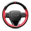 Handgenähte Lenkradabdeckung für 2020-2024 Toyota RAV4.