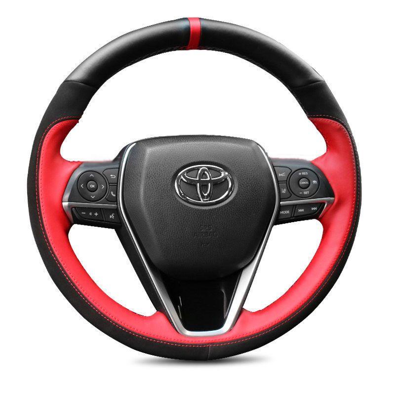 

Hand-Stitched Steering Wheel Cover for 2020-2024 Toyota RAV4.
