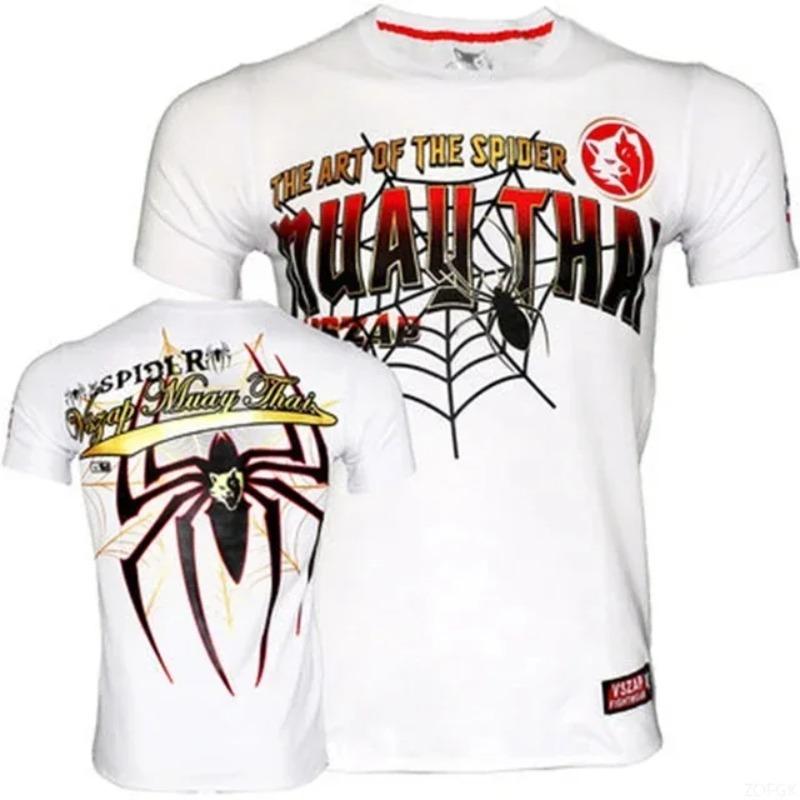 3D-Druck Sport Schnelltrocknend Atmungsaktiv Herren T-Shirt Brazilian Jiu-jitsu MMA Boxen Training Muay Thai Kampf Street Kurzarm