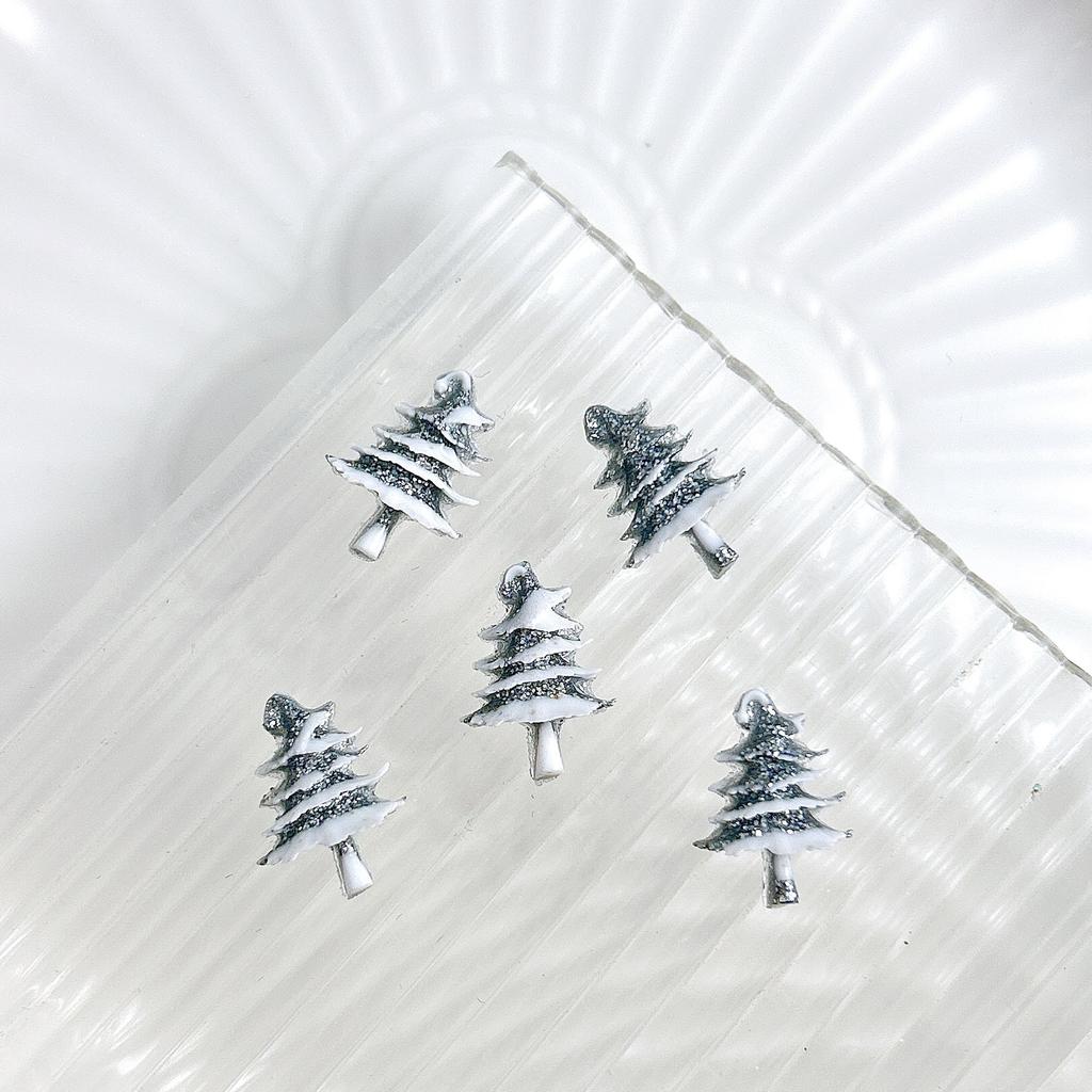 New Resin Christmas Series Christmas Tree Color Hemisphere Nail Art Decoration Diy Nail Art Accessories Phone Case Accessories