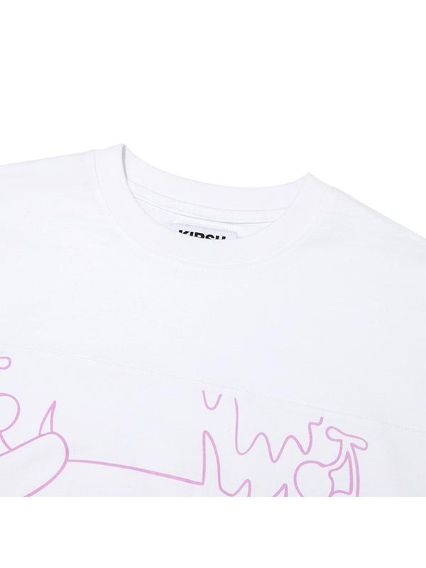 KIRSH X Sunonebird Big Oversized Eye T-Shirt [White]