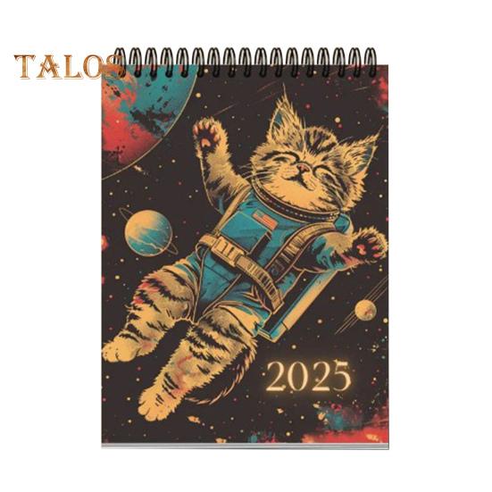 

Календарь космических кошек на 2025 год. Планировщик на 12 месяцев. Иллюстрации космических кошек. Настенный календарь для любителей кошек. A