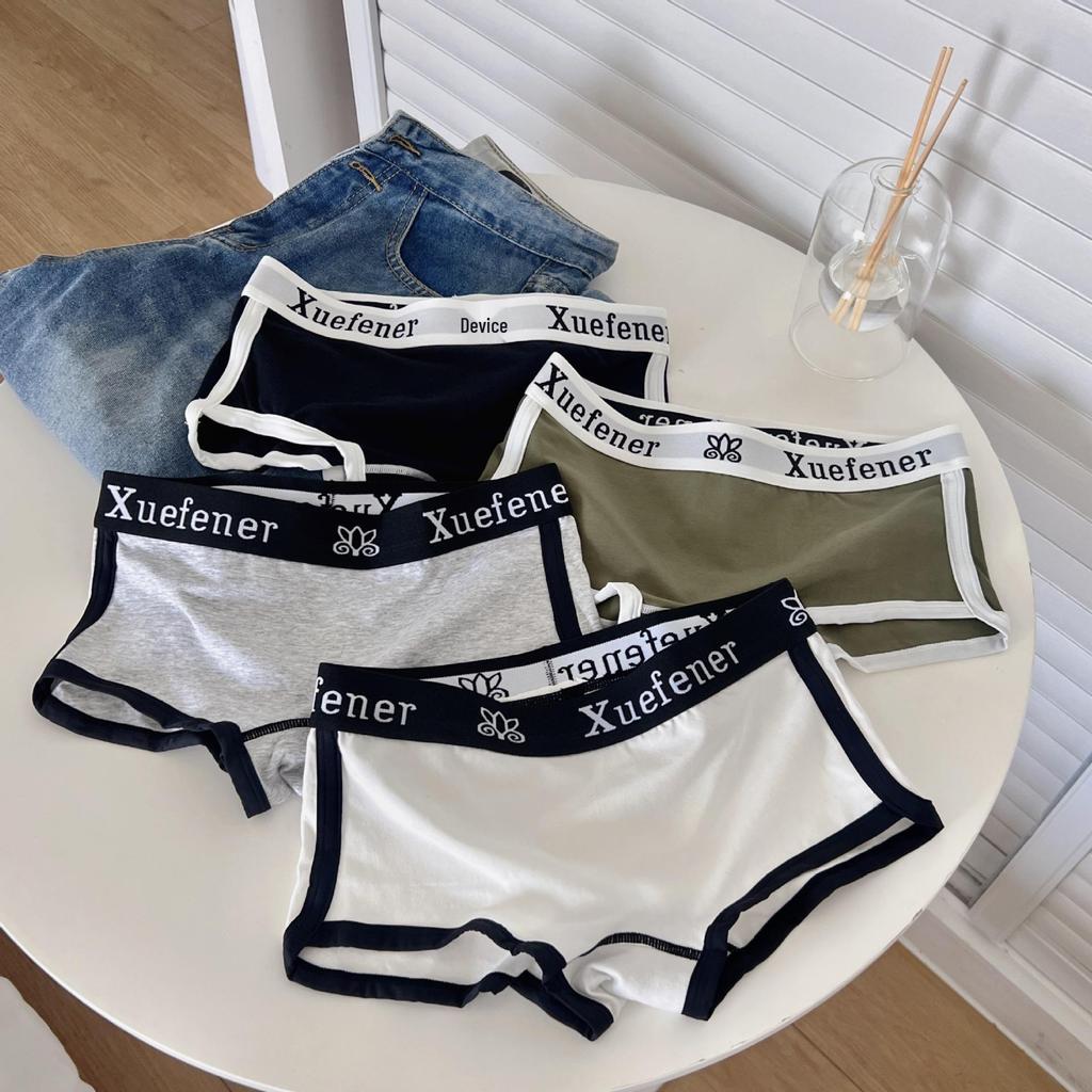 Pure Cotton Minimalist High Waist Boxer Shorts: Sporty, Sexy, and Cute for Young Women