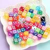10-30pcs Transparent Acrylic 6-Sided 14mm Dice Club/Party/Family Board Game Drinking Dice Six Sided Sieve Interactive Toy