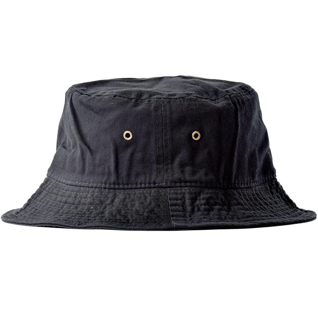 NEWHATTAN CLASSIC BUCKET HAT Classic Bucket Solid Color Hat, Simple, (S/M, Black) [Used]