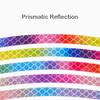 20Pcs/Set Rainbow Reflective Sticker For Bike Wheels Laser Night Glow Sticker For Car Motocycle Night Safety Warning Stickers