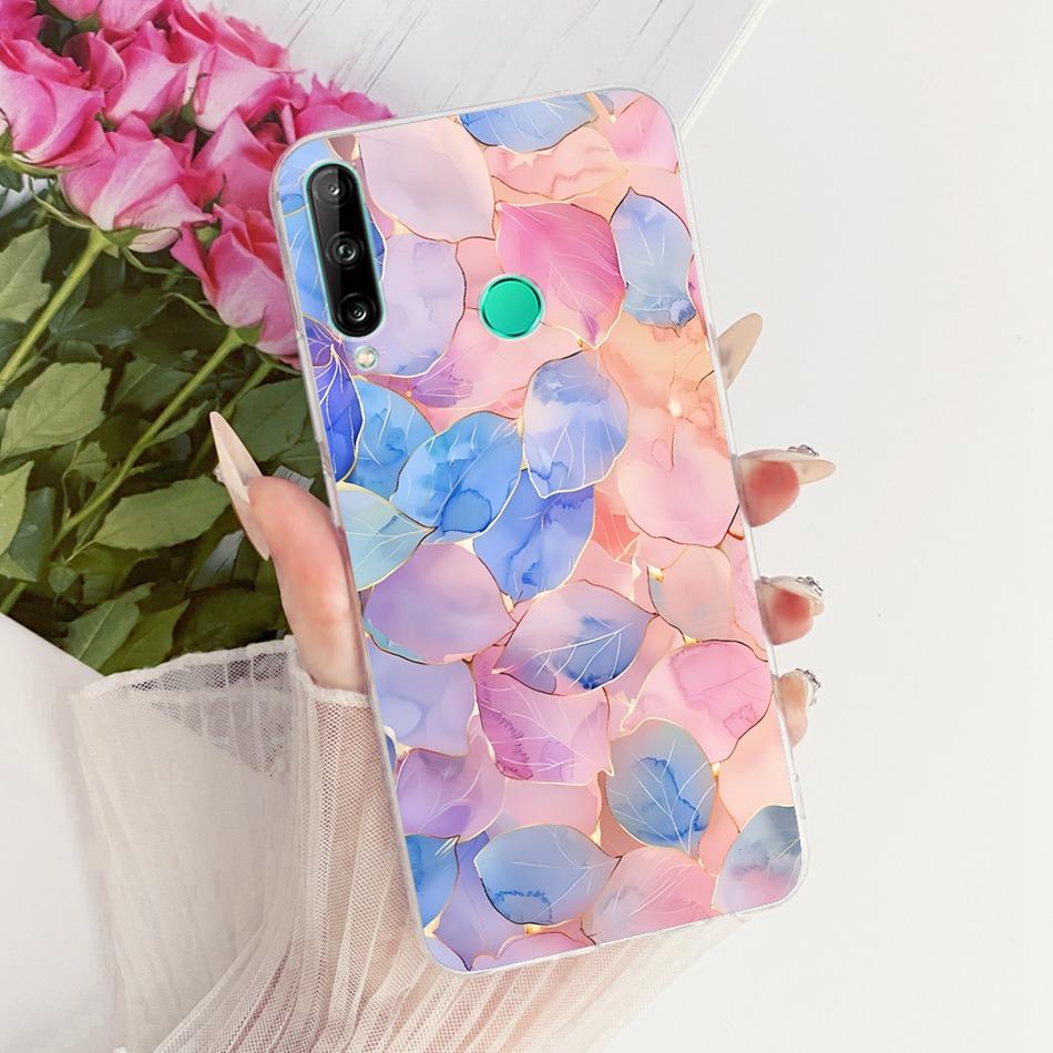 For Huawei Y7p Cute Flower Butterfly Cat Painted Case For Huawei Y7P 2020 ART-L28 ART-L29 Soft Silicone TPU Phone Cases