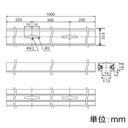 TOSHIBA Lighting Rail VI Type (1m) (Black) NDR0211(K)