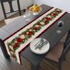 Linen Christmas Table Runner Home Dining Table Cover Tablecloth Christmas Decorations