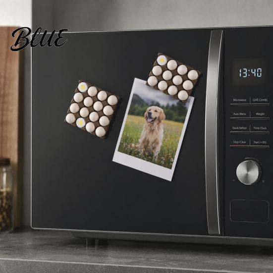 Decorative Refrigerator Magnets 3D Fake Food Magnet Miniature Egg Tray Dumpling Non-fading Fridge