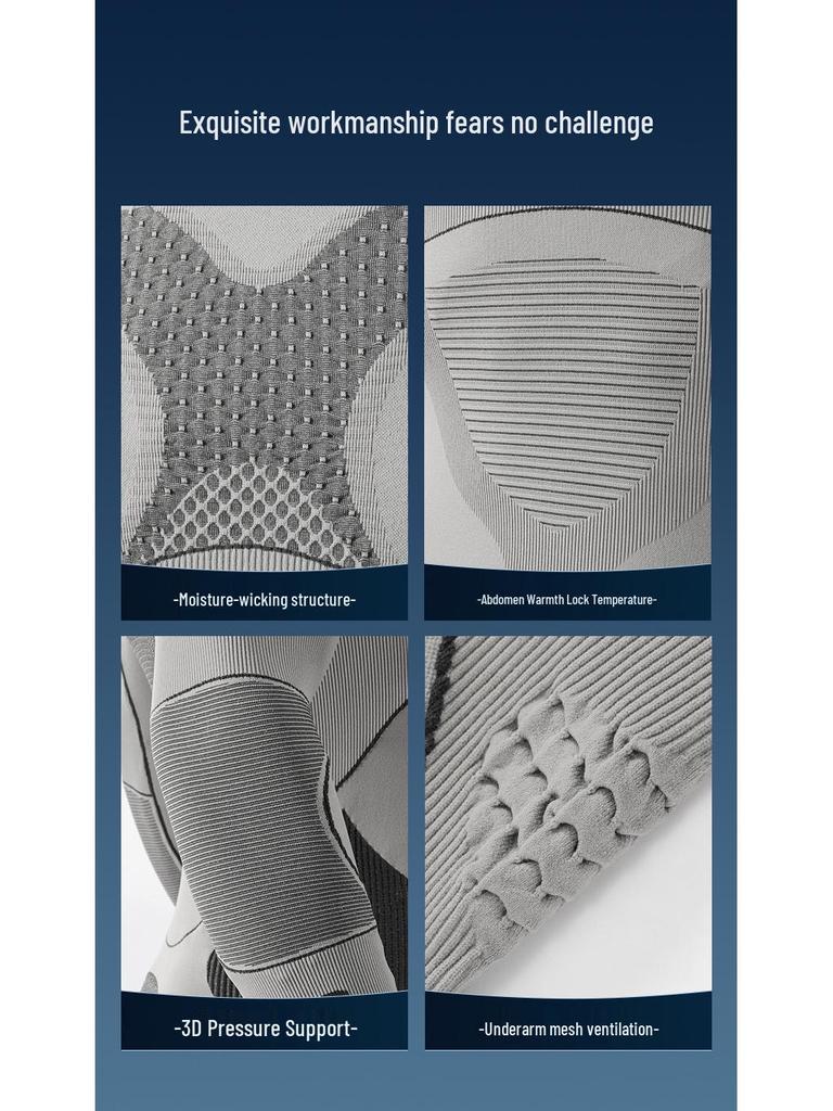 Unisex Schnelltrocknender Skianzug: Kältefeste Kompressions-Basisschicht für Outdoor-Sportarten