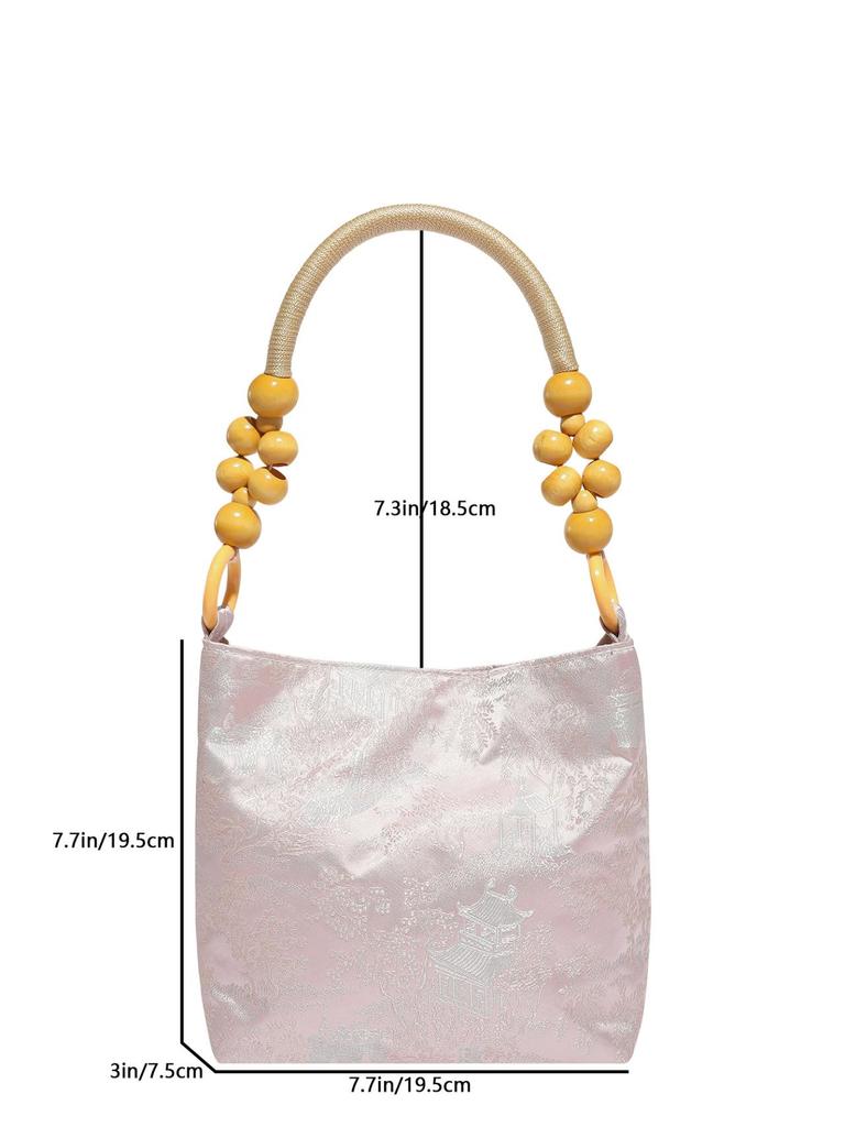 2025 Herbst Bestickte Damen Achsel-Tragetasche: Vielseitiger täglicher Schulter-Eimer-Stil