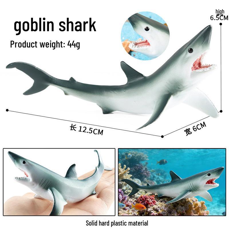 Ocean Wildlife Simulation Toy Set: Sea Turtle, Shark, Whale, Sea Lion, Tiger Shark, Manta Ray, Seal, Grouper.