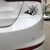 Auto Außendekoration Gestanzte Vinyl-Aufkleber verschiedener Größen für Kompass Windrose Wasserdichte Autodeko Abdeckung Kratzschutzaufkleber