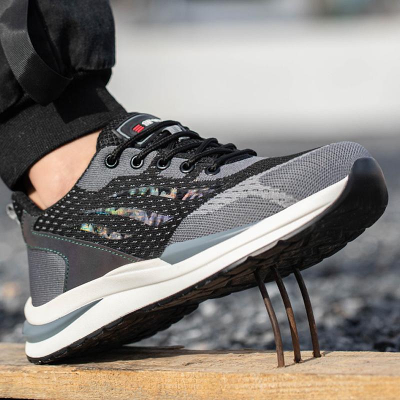 Protective Shoes Men Safety Boots Composite Toe Anti-Smash Work Shoes Men Puncture-Proof Security Sneakers Indestructible Shoes