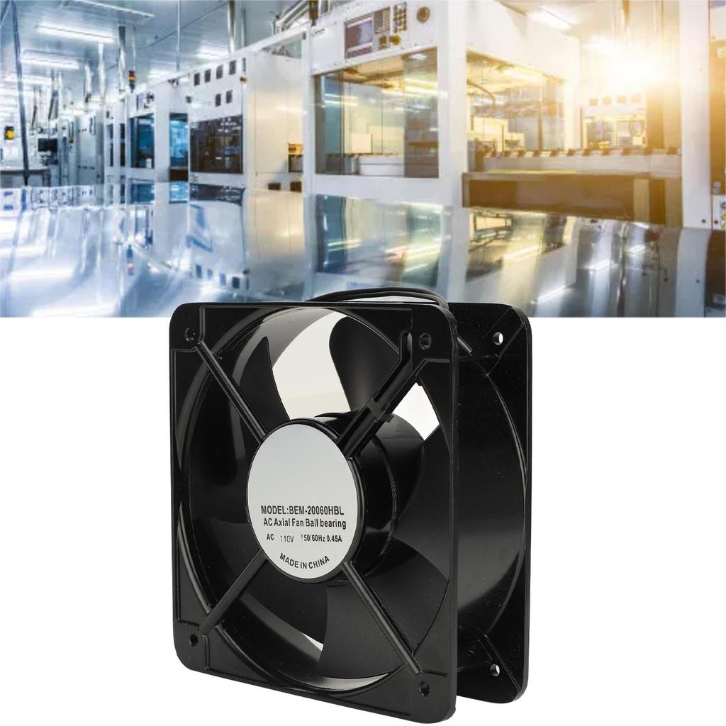 8in Axial Flow Fan Quiet 285m³/h 2600 RPM Wall Mount Axial Exhaust Fan for Kitchen Bedroom Office Basement 110V