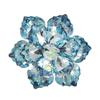Modische Kristallblumen-Brosche - Handgefertigte Corsage für hochwertige Kleidung, Mehrfarbig