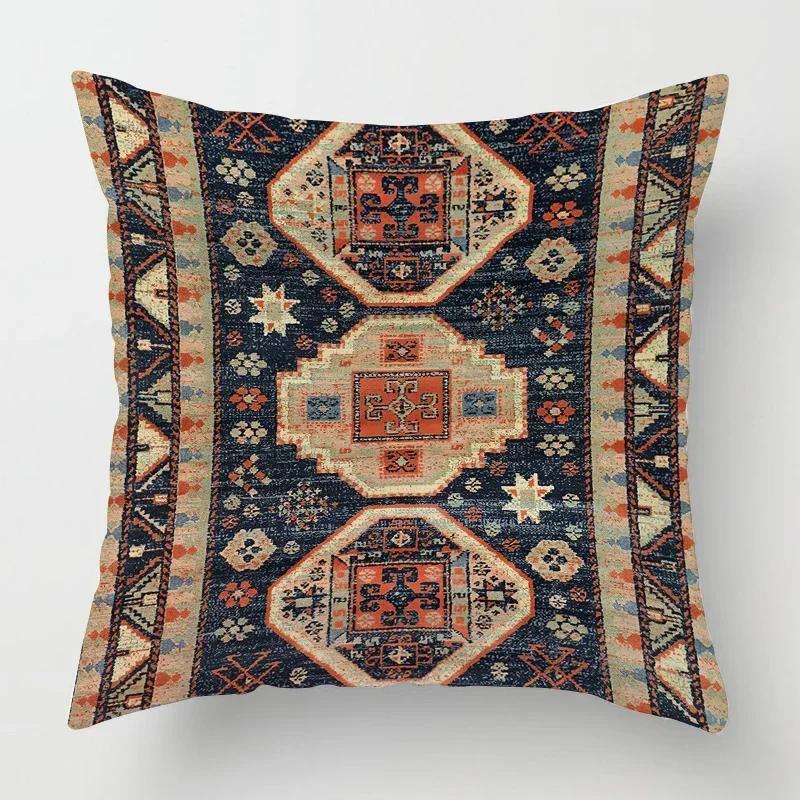 Home Decoration Moroccan Racial Pattern Pillow Sleeve Living Room Bedroom Car Office Pillow Case Sofa Ethnic Style Decoration