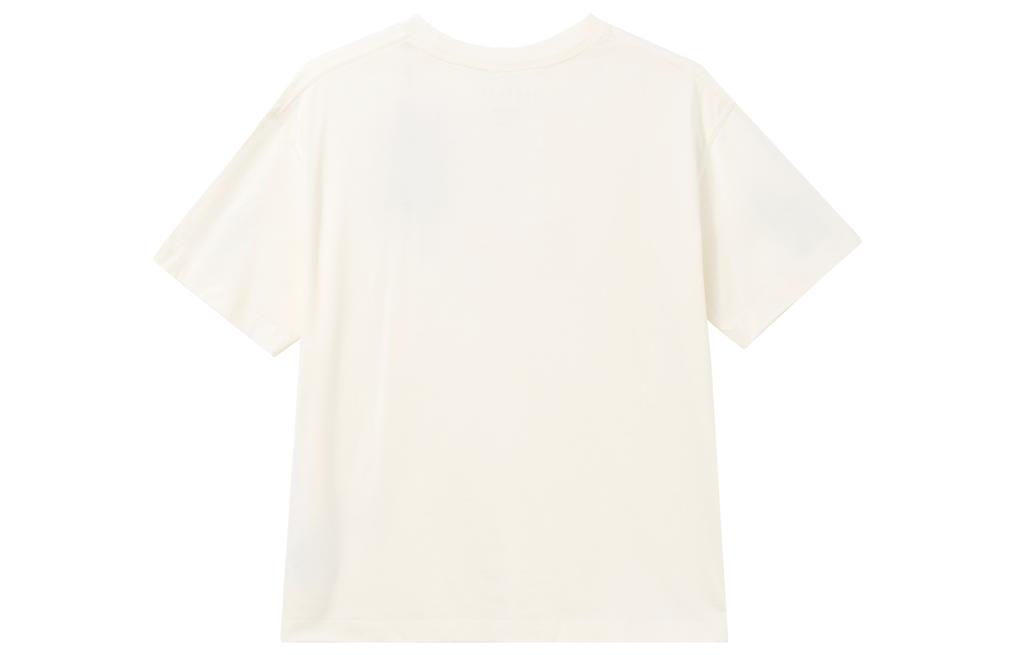 Jordan T Shirts Women's Beige Crew Neck Moderate Straight Fit DO5021-133