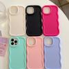 Wavy Phone Case for Xiaomi Redmi Note 13s 13 12s 12 11s 11 Pro Pro+ 12C 13C Candy Solid Color Shockproof Soft Silicone Phone Casing Cover