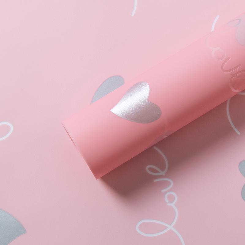 Waterproof Heart & Flower Valentine's Day Gift Wrap - Bouquet & Floral Packaging