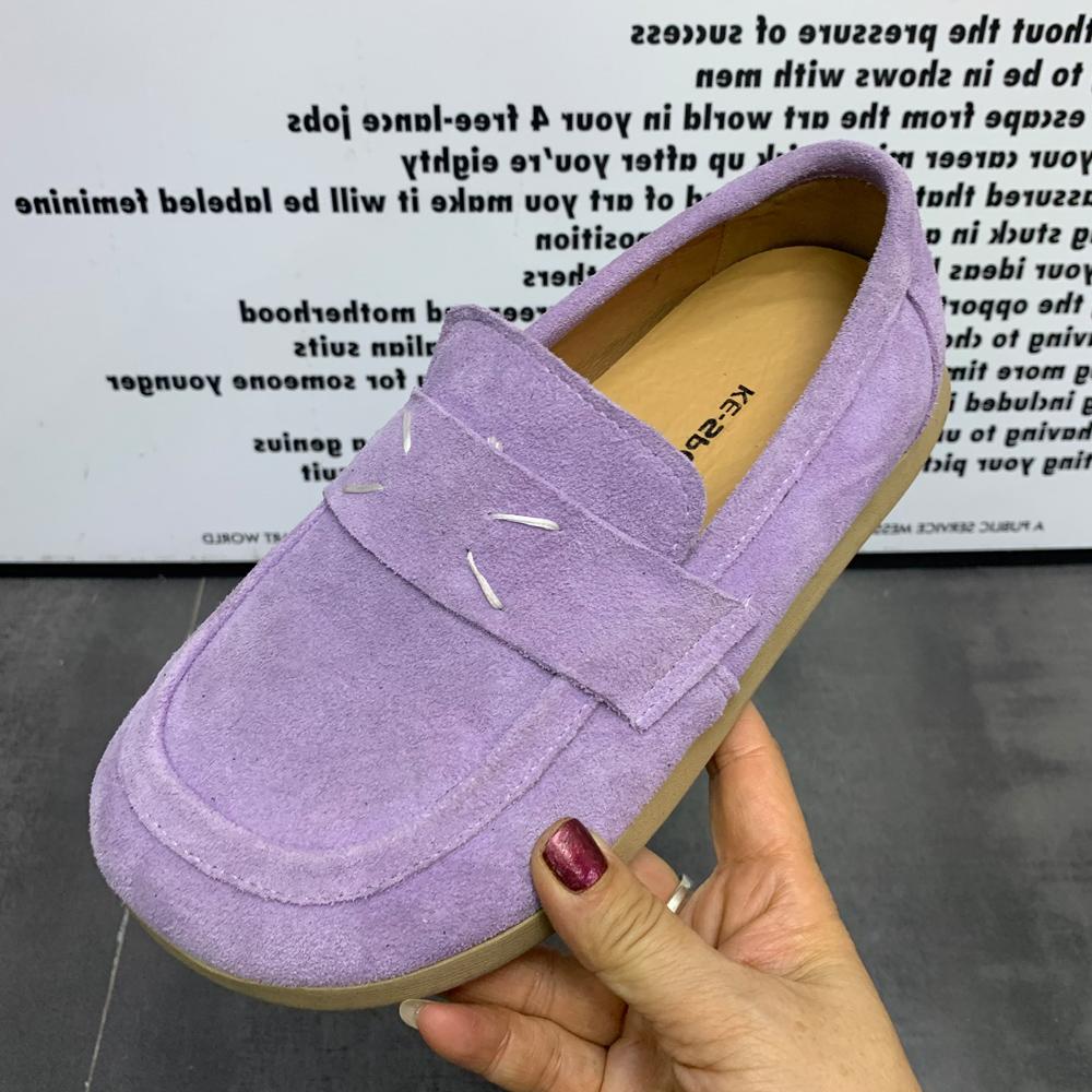 Modne Damskie Mullers Letnie Skórzane Damskie Płaskie Buty Duże Rozmiary Casualowe Damskie Mokasyny Wsuwane Damskie Buty 2024 Nowy Styl