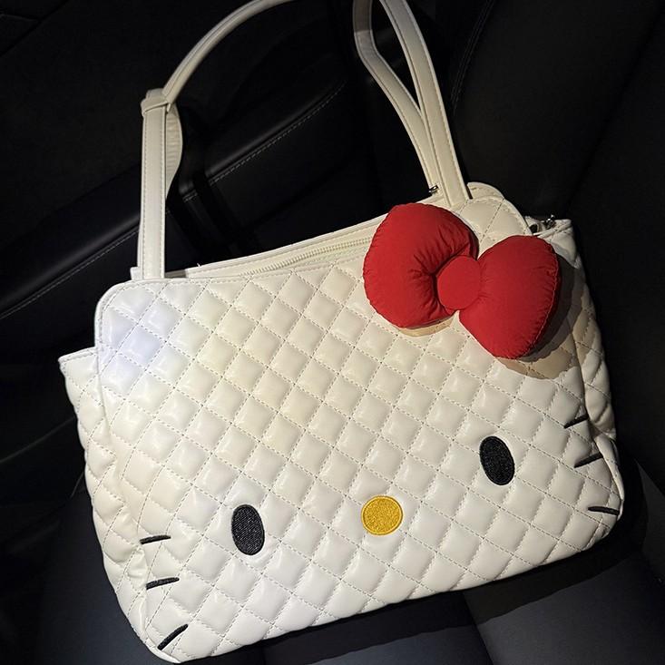 Schoolbag backpack Korean version ins cartoon cute Hello Kitty backpack diamond niche design casual commuter backpack