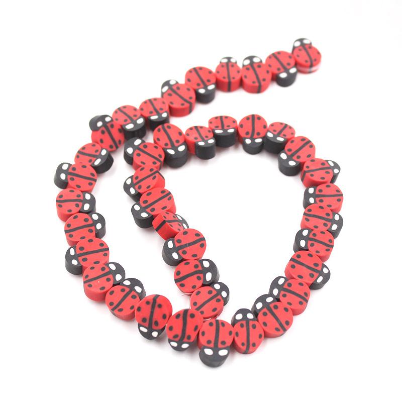 Soft Pottery Beads Beaded Handmade Materials Diy Jewelry Accessories Mobile Phone Chain Bead Separation Mixed Color Soft Pottery Loose Beads
